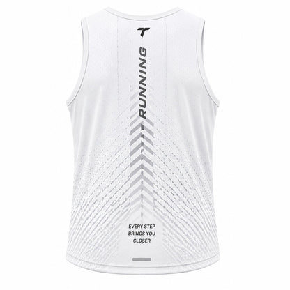 Camiseta Hombre Deportiva RUNNING TICBU Blanco