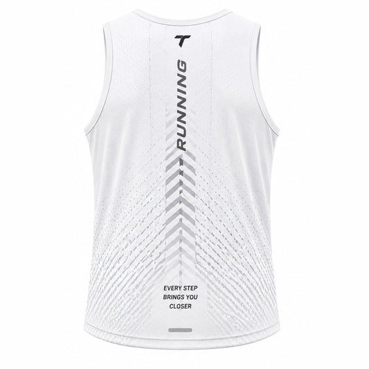 Camiseta Hombre Deportiva RUNNING TICBU Blanco