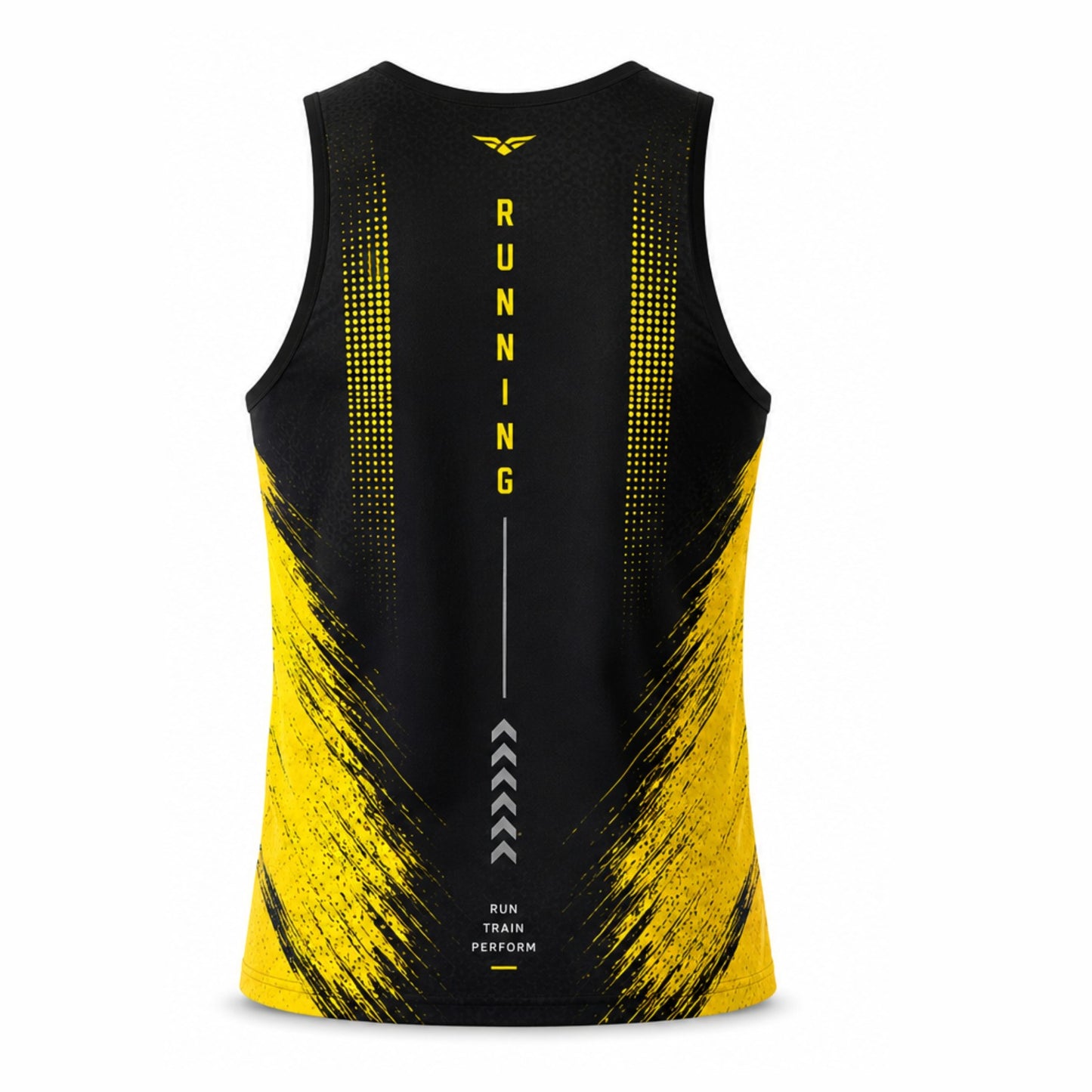 Camiseta Hombre Deportiva RUNNING TICBU Amarillo