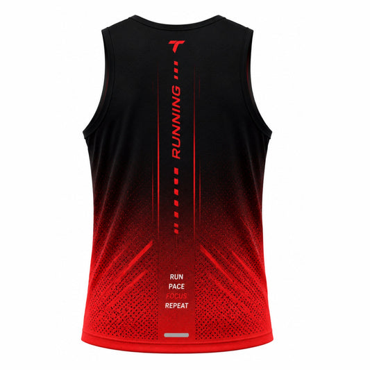 Camiseta Hombre Deportiva RUNNING TICBU Rojo