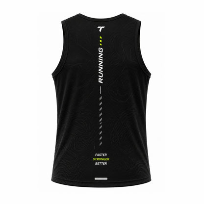 Camiseta Hombre Deportiva RUNNING TICBU Negro
