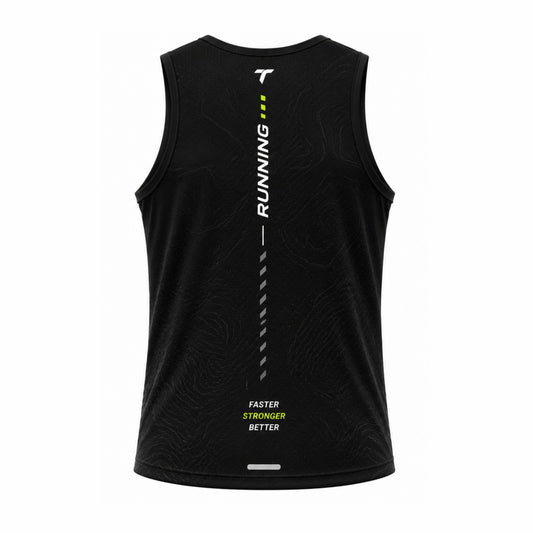 Camiseta Hombre Deportiva RUNNING TICBU Negro