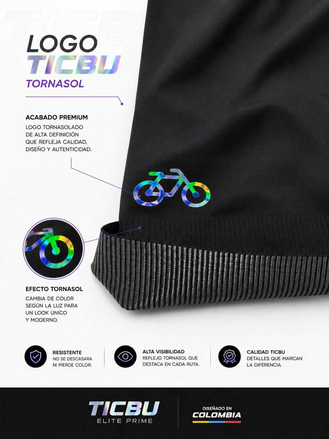 Licra de Ciclismo Elite Prime Hombre – Badana Gel 9D Premium | TICBU
