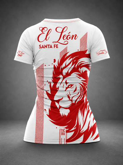 Camiseta Dama Deportiva (Ref SANTA FE BLANCO LOGO 3D)