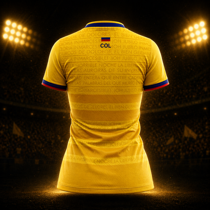 Camiseta Dama Deportiva Ref Colombia 26 Amarilla