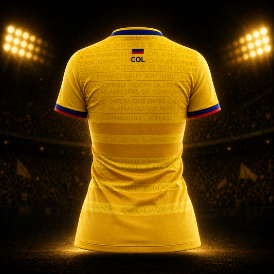Camiseta Dama Deportiva Ref Colombia 26 Amarilla