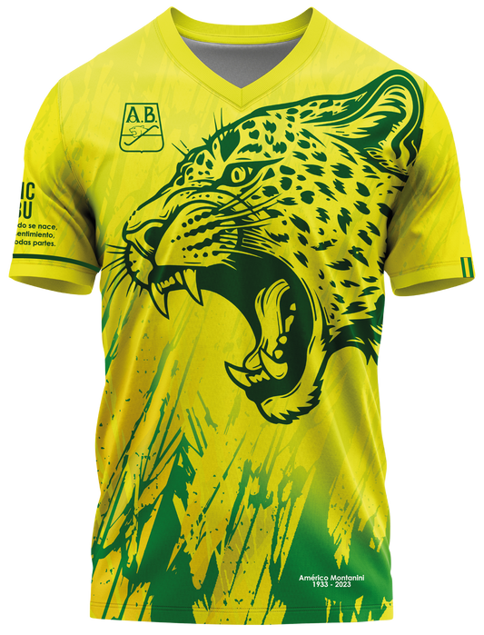 Camiseta Hombre Deportiva Ref Atletico Bucaramanga Amarillo Leopardo