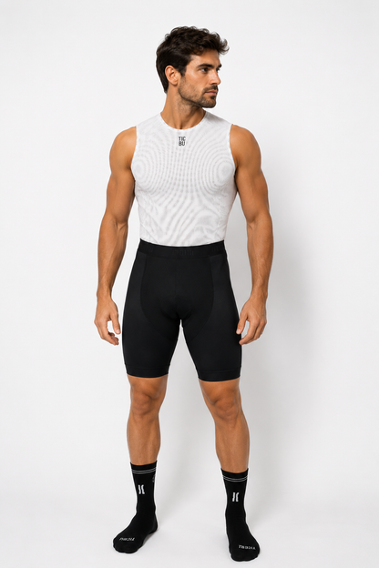 MEN'S SHORT LYCRA (strapless) ALL BLACK BASIC