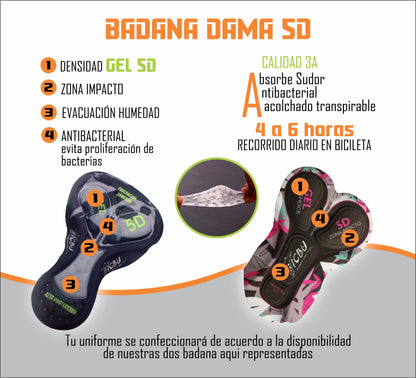 LICRA CORTA DAMA (REF: I MY BIKE NARANJA)
