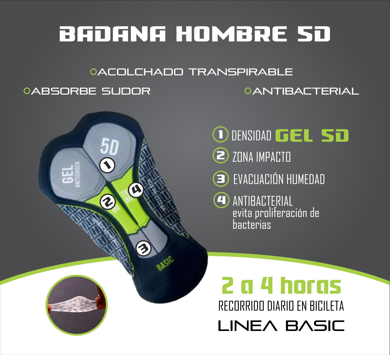 Licra Dama (Corta) Black basic