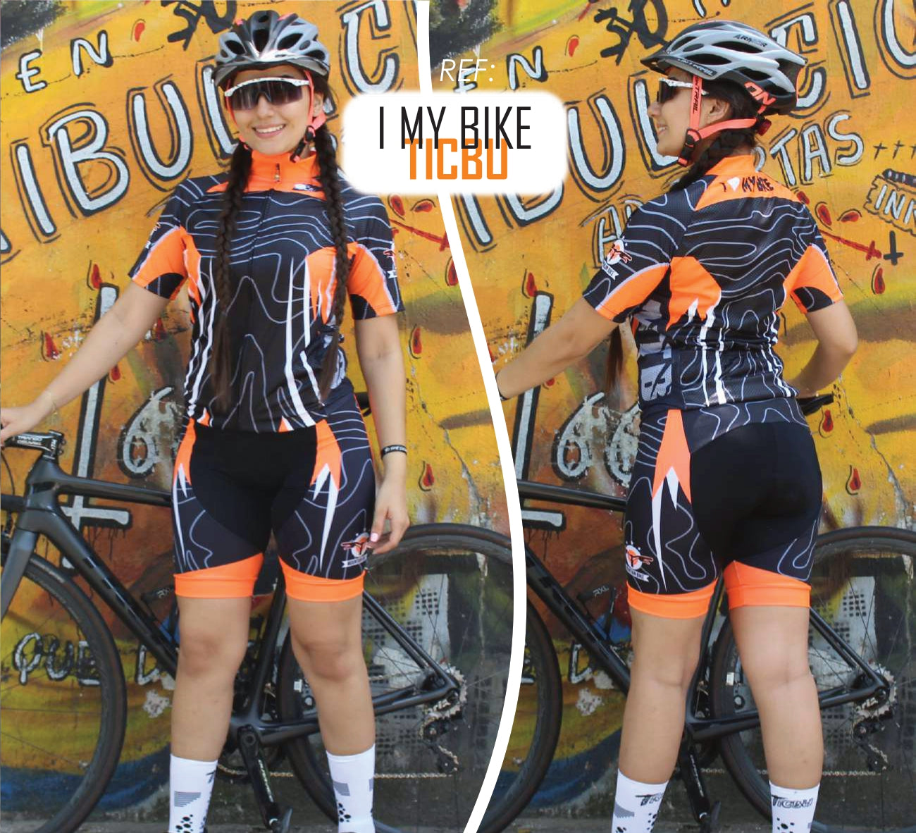 I MY BIKE Camisa Dama  (Manga corta)