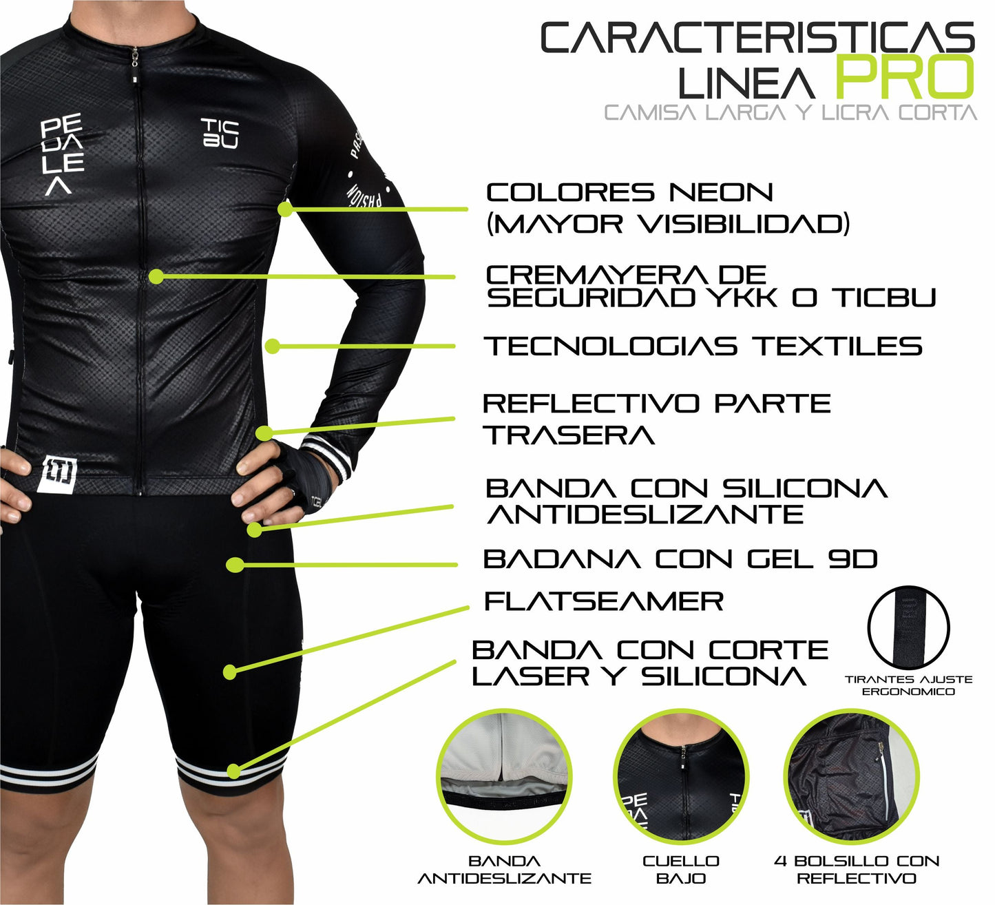CAMISA LARGA HOMBRE PRO (REF. DARK)
