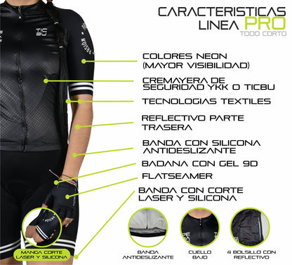 CAMISA CORTA DAMA PRO (REF. ONLY WHITE V1)