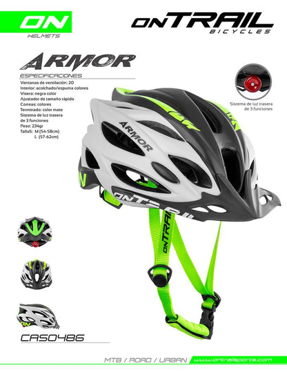 Green ARMOR helmet