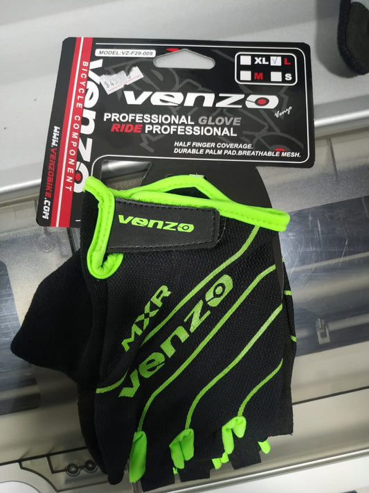 Venzo Glove Ref VZ-F29-009 Black - Green